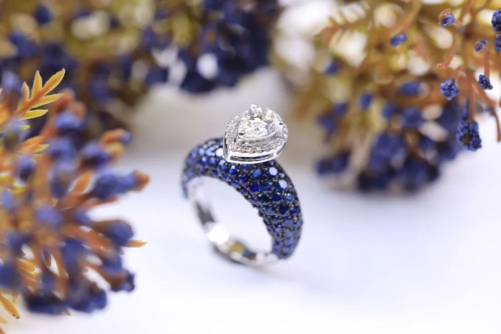 Floral Sapphire Arrangement